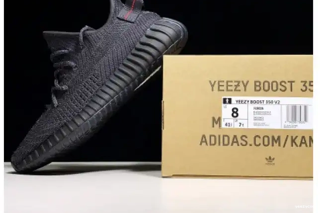V2 MENS FU9006 350 YEEZY BLACK ADIDAS BOOST 0614